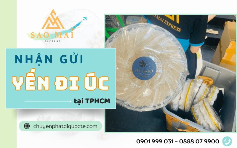 gửi yến đi Úc